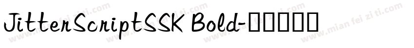 JitterScriptSSK Bold字体转换